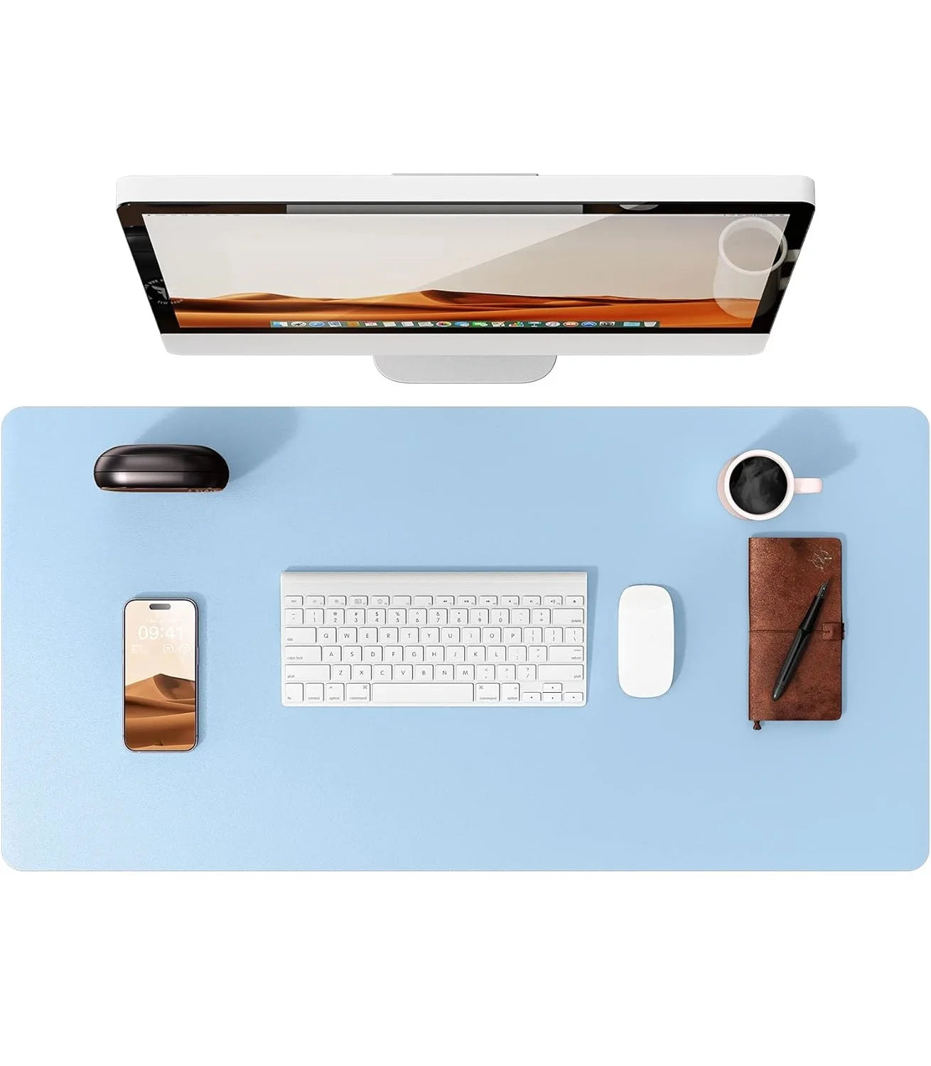 tapis de souris bleu