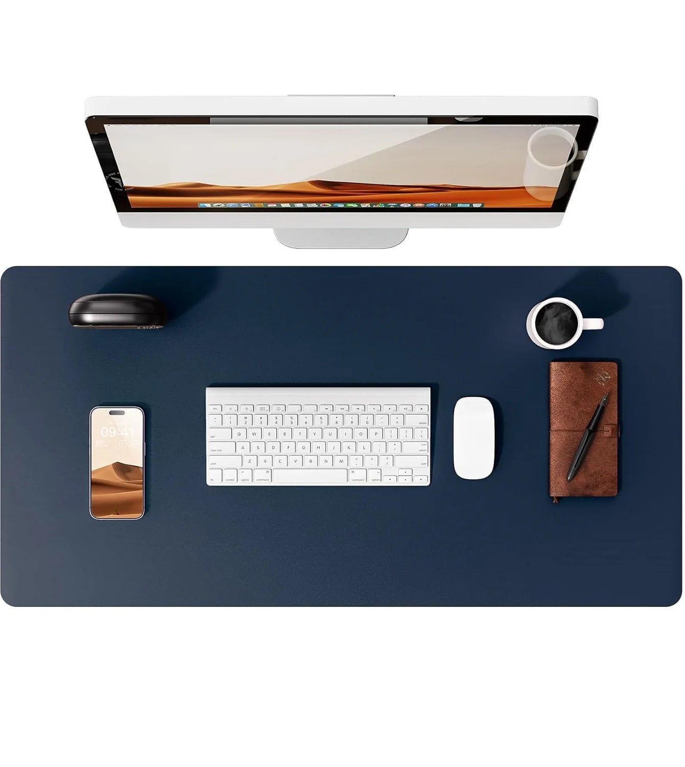 tapis de souris bleu