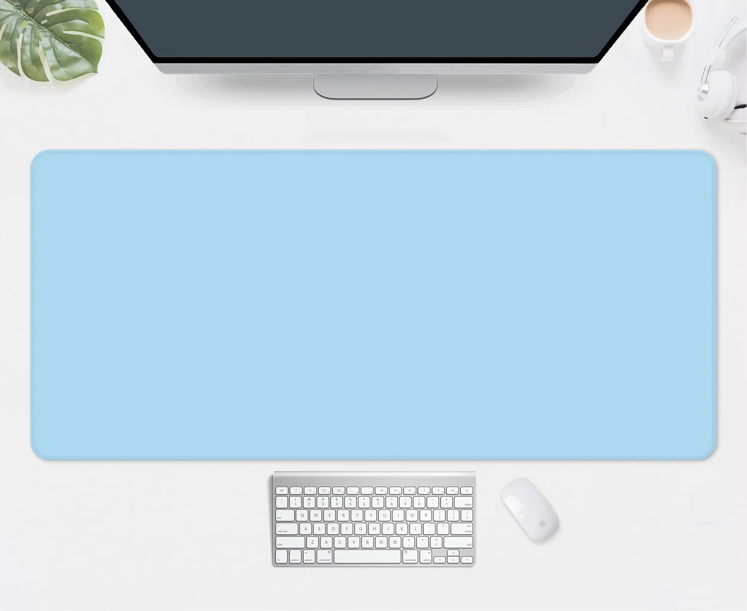 tapis de souris blanc xxl