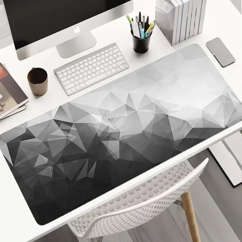 tapis de souris noir et blanc