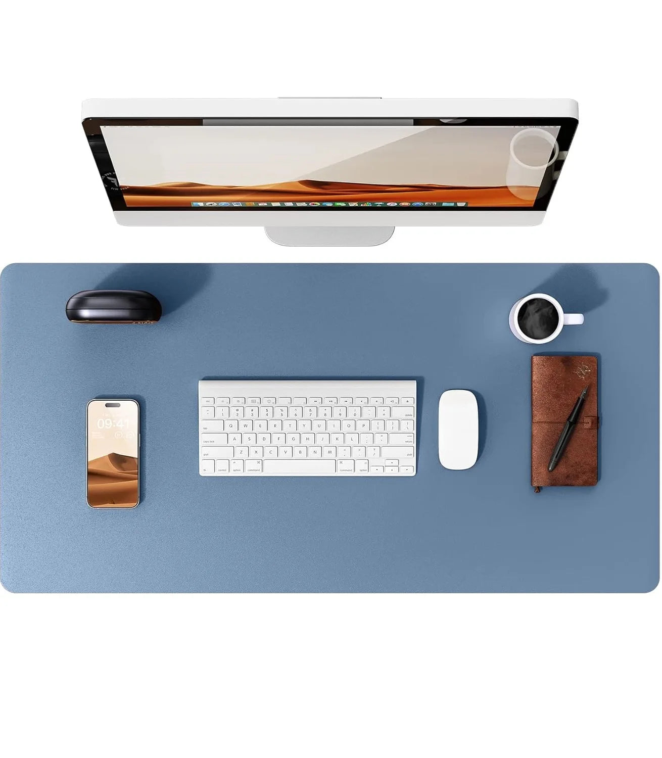 tapis de souris bleu