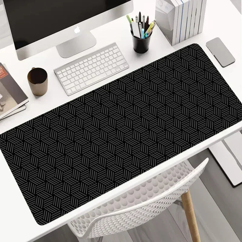 tapis de souris noir et blanc