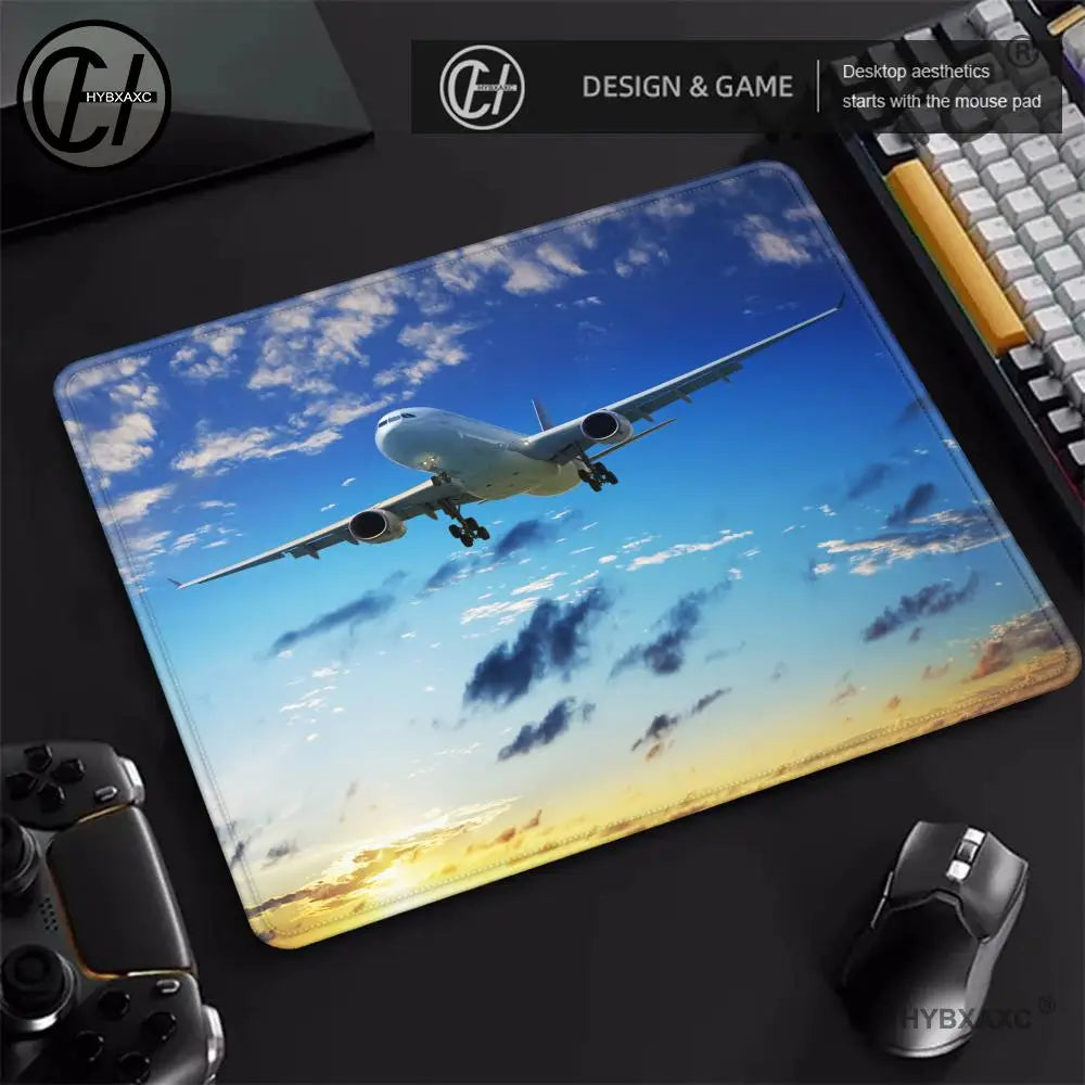 tapis de souris avion blanc