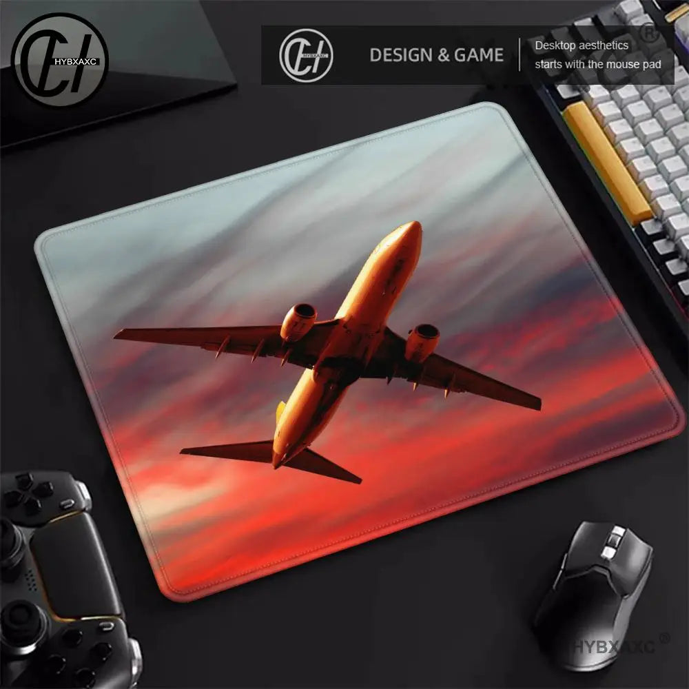 tapis de souris avion rouge