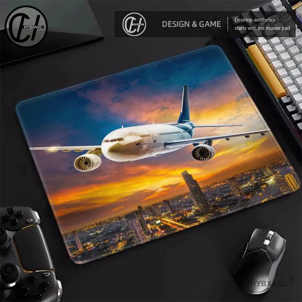 tapis de souris avion ville