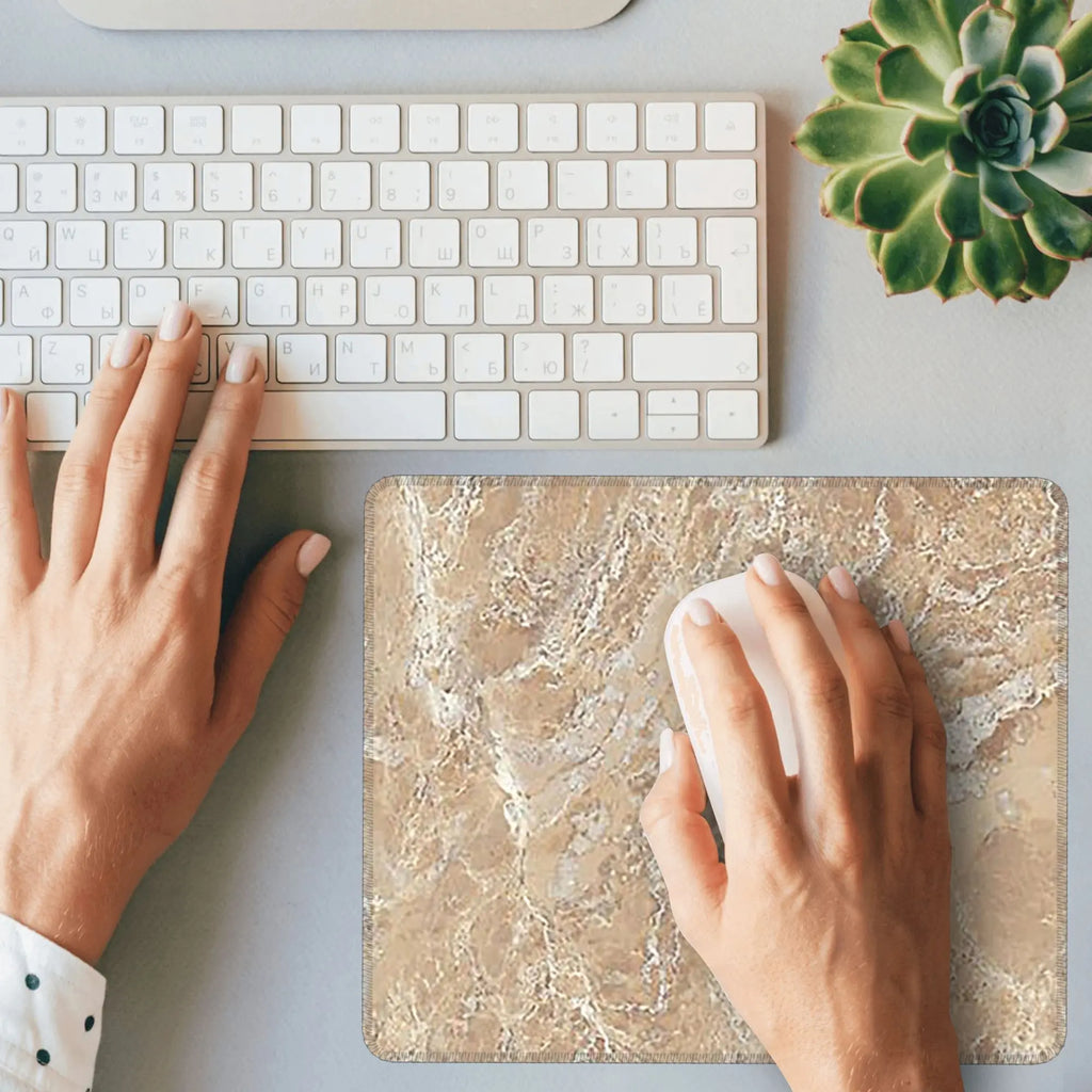 tapis de souris beige