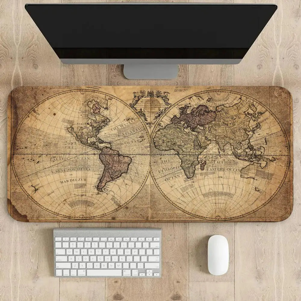 tapis de souris carte du monde.