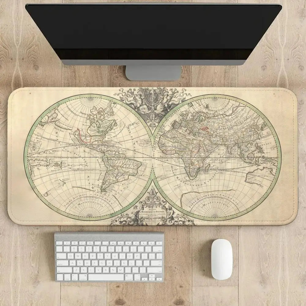 tapis de souris carte du monde globe