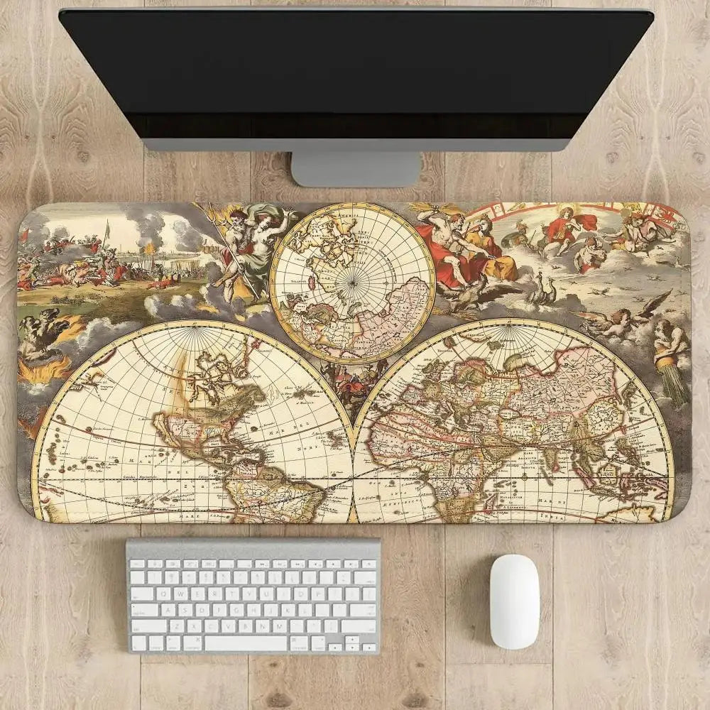 tapis de souris carte du monde guerre