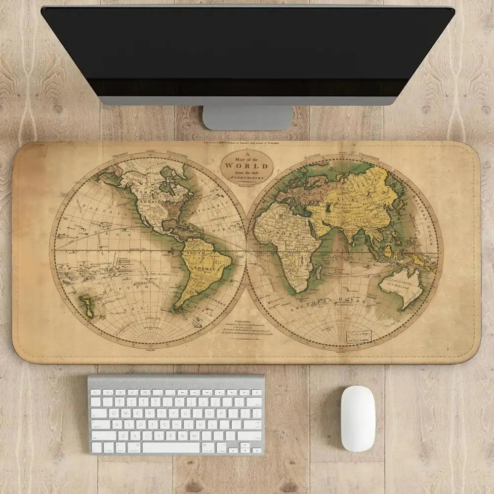 tapis de souris carte du monde world