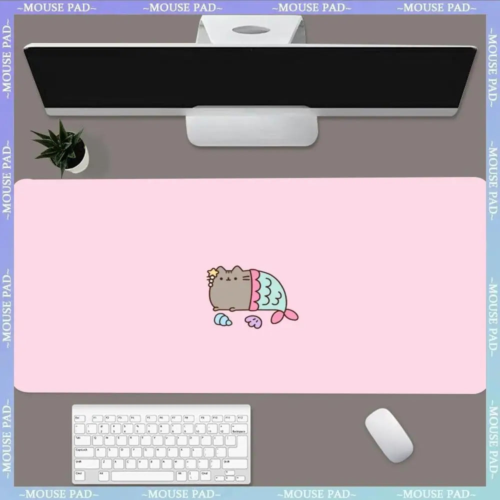 tapis de souris cute rose clair