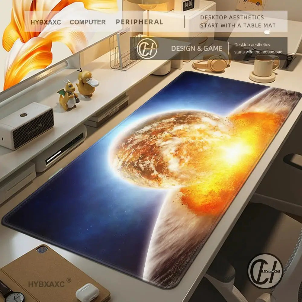 tapis de souris espace explosion