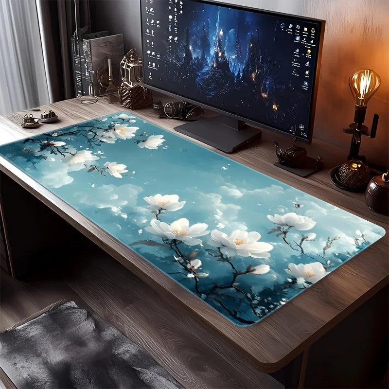 tapis de souris fleurs