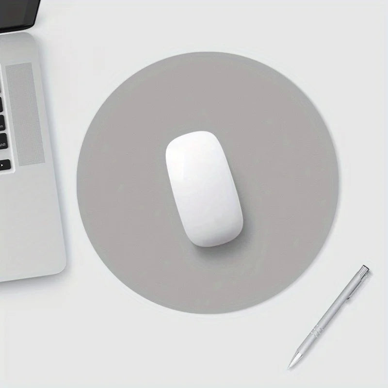 tapis de souris rond gris