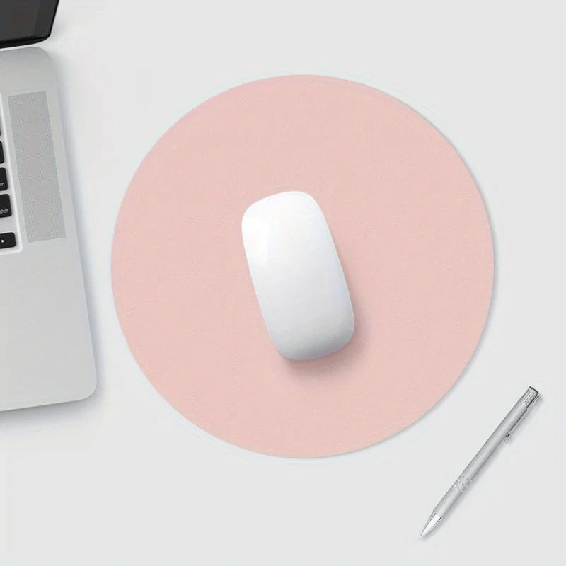 tapis de souris rond rose