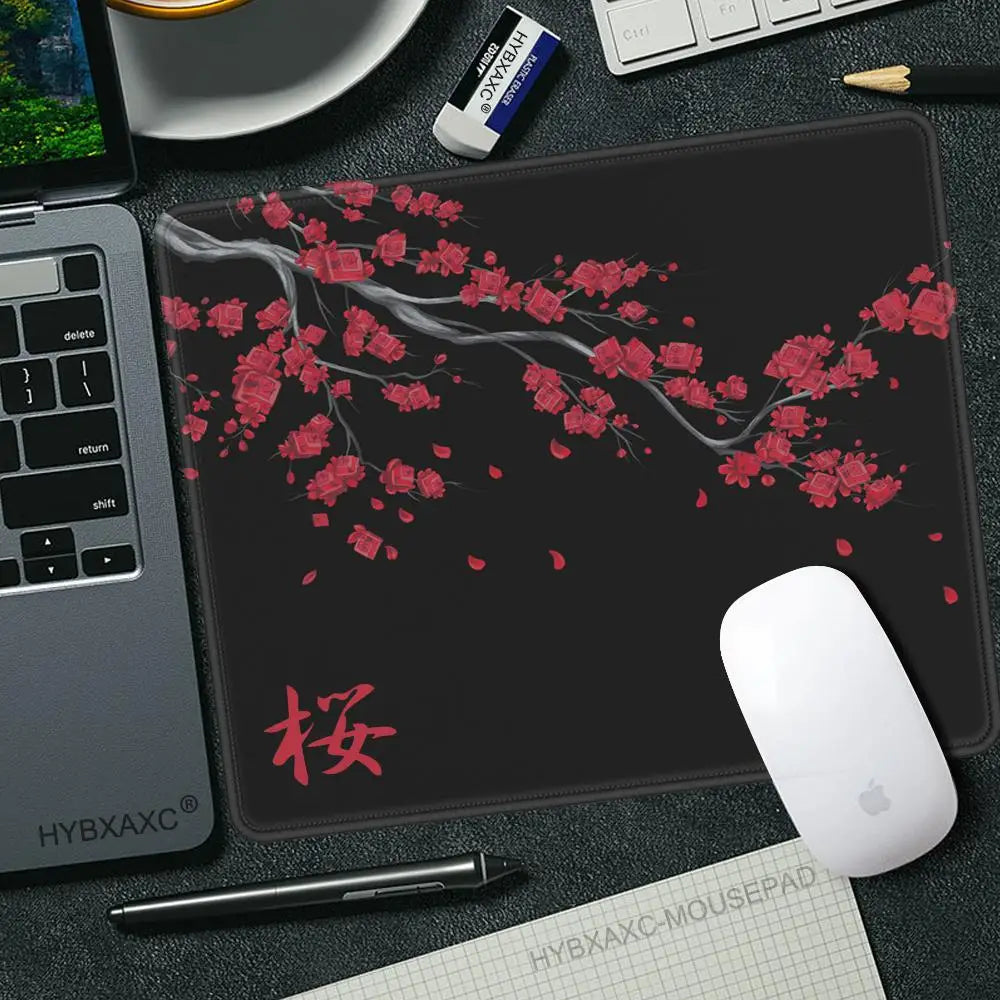 tapis de souris sakura noir et rouge