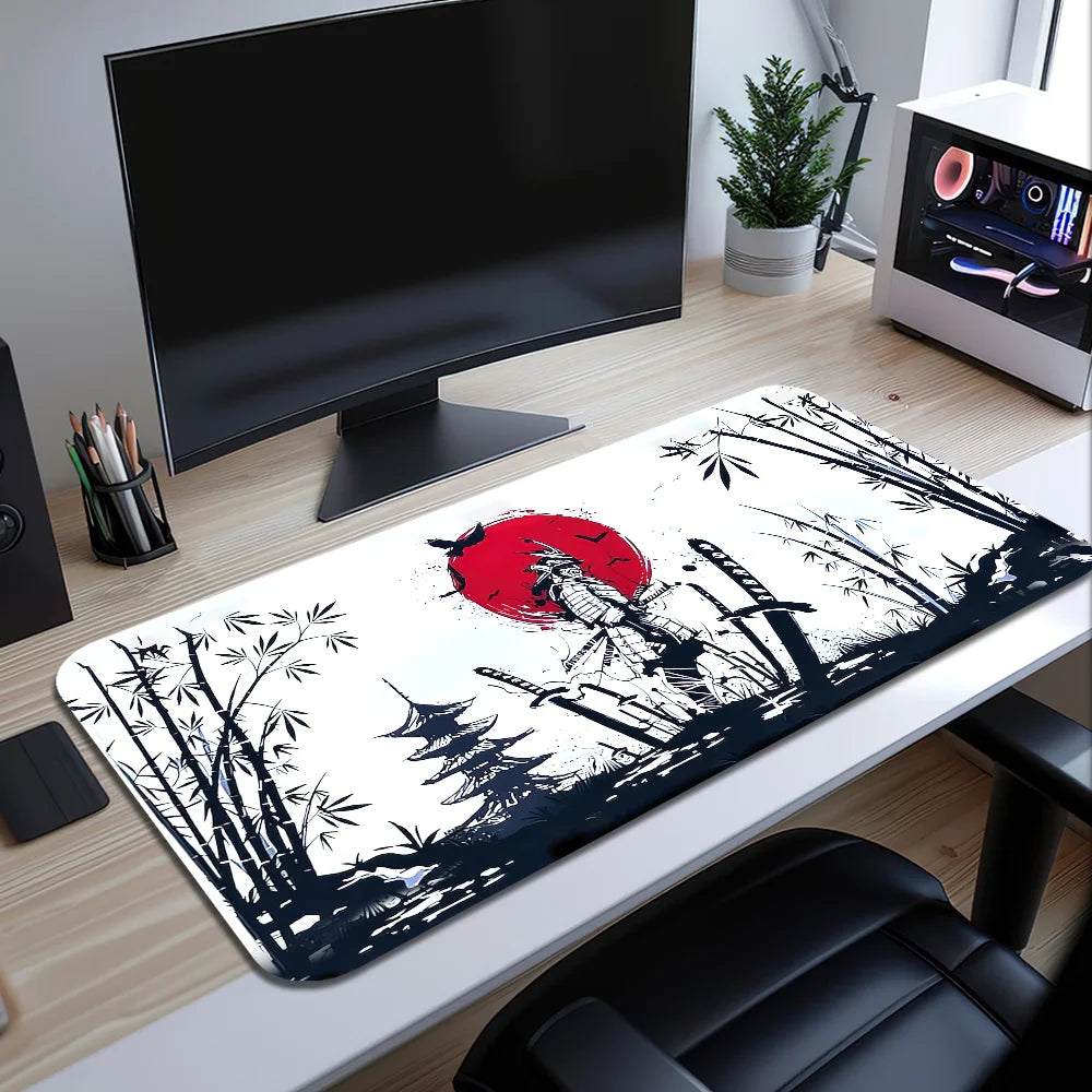 tapis de souris samourai xxl blanc