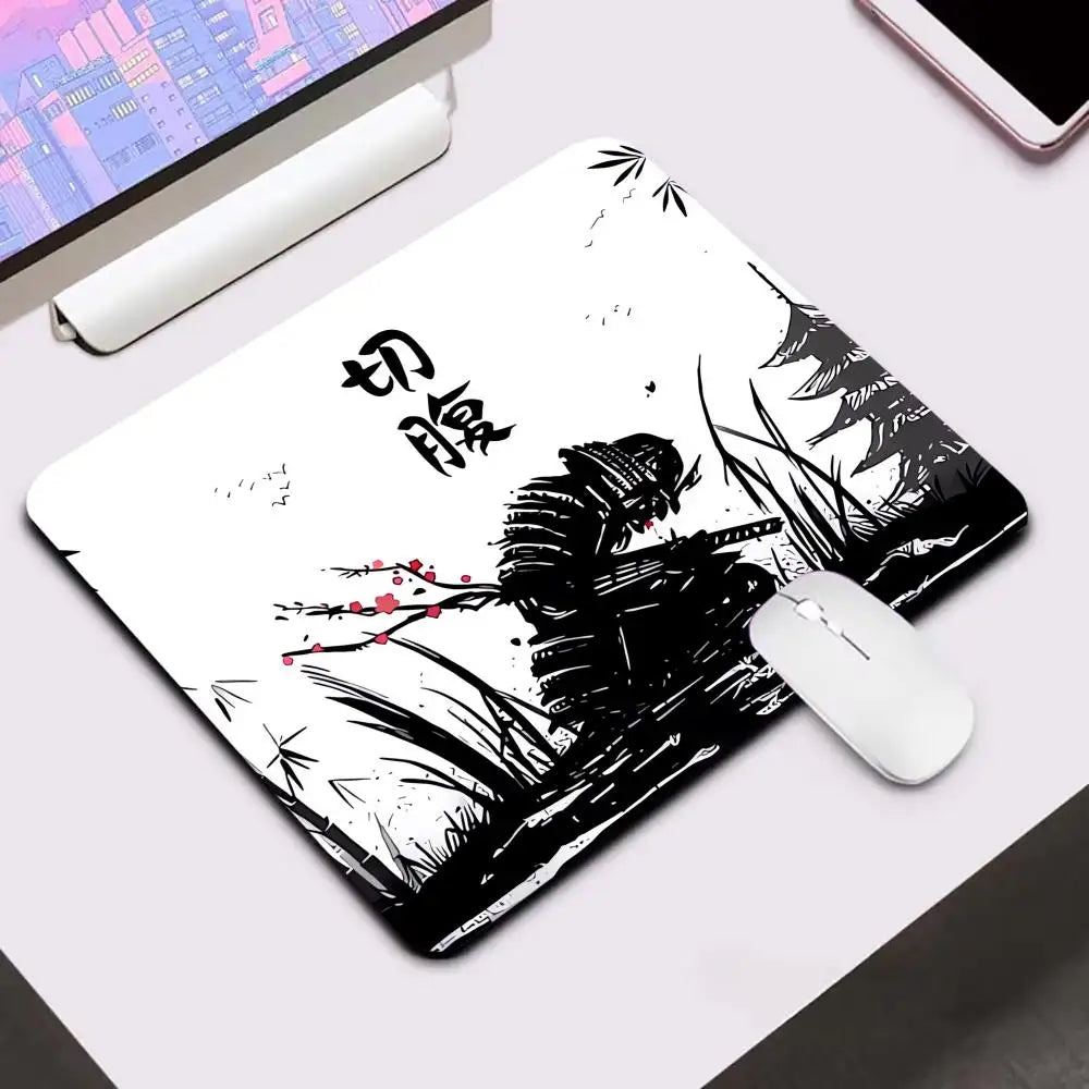 tapis de souris samurai a terre