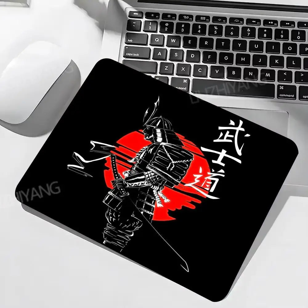 tapis de souris samurai noir